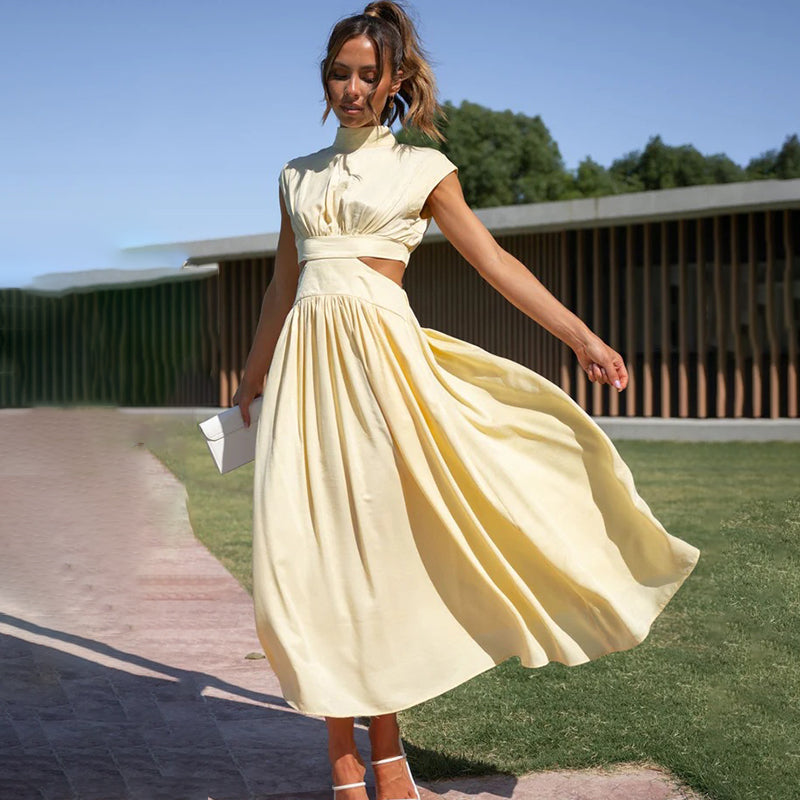 Halter Neck Summer Dress Flowy