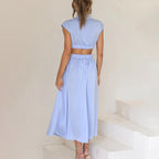 Halter Neck Summer Dress Flowy
