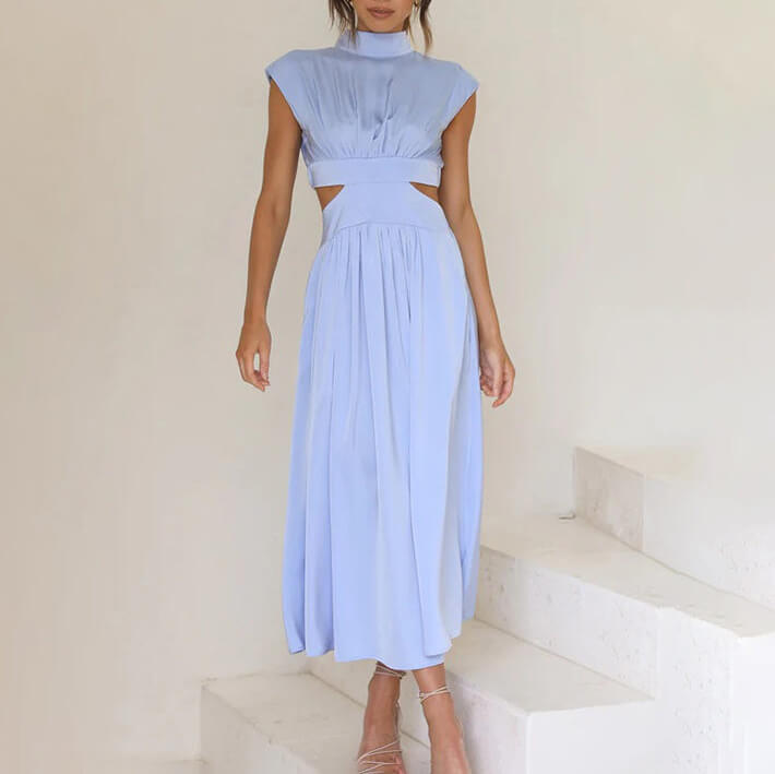 Halter Neck Summer Dress Flowy