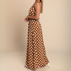 Polka Dot Maxi Dress Flowy