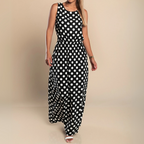 Polka Dot Maxi Dress Flowy
