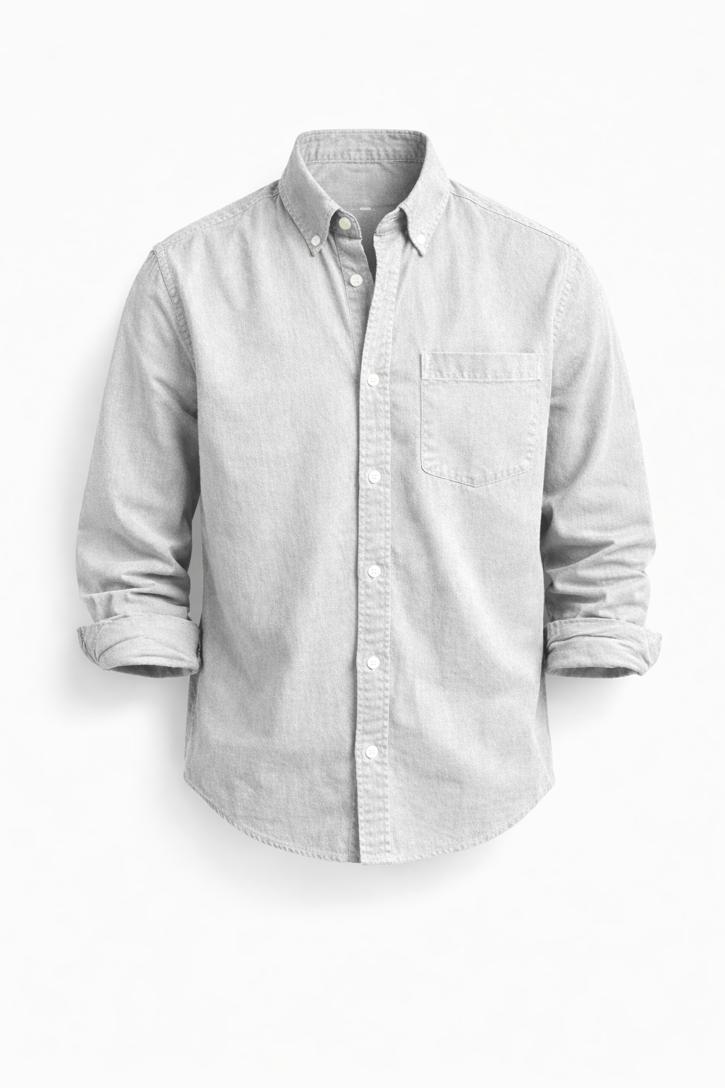 Mens Polyester Shirt Long Sleeve Five Color Seven Size