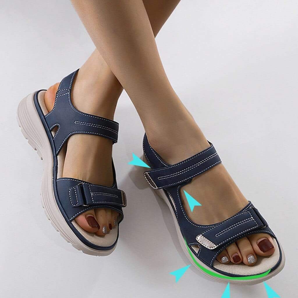 Womens Walking Sandals Double Strap Three Color