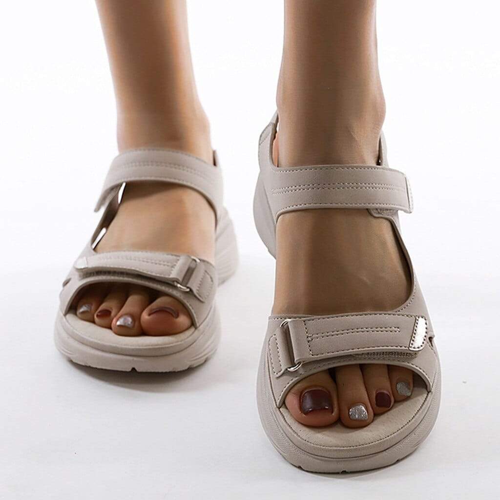 Womens Walking Sandals Double Strap Three Color