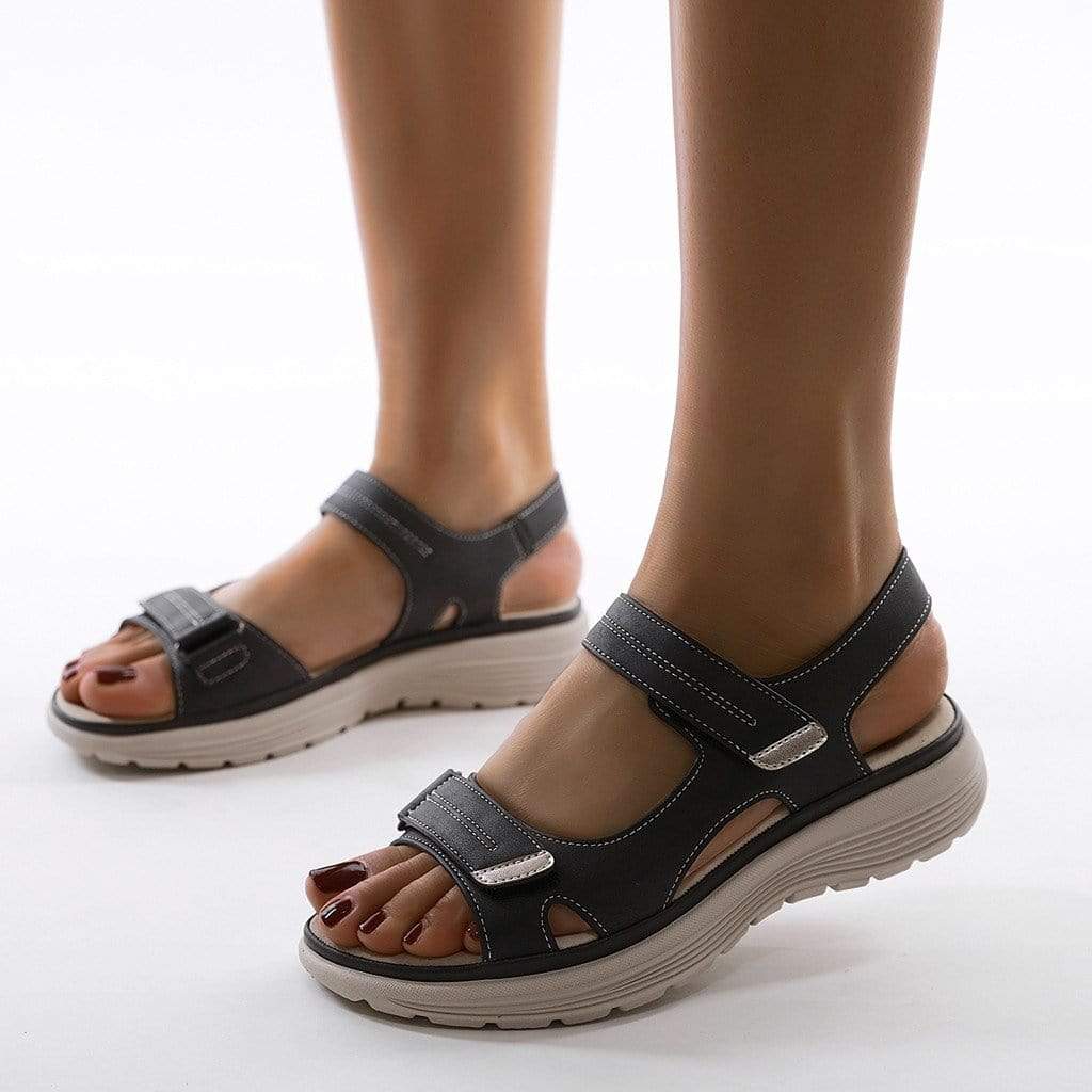 Womens Walking Sandals Double Strap Three Color