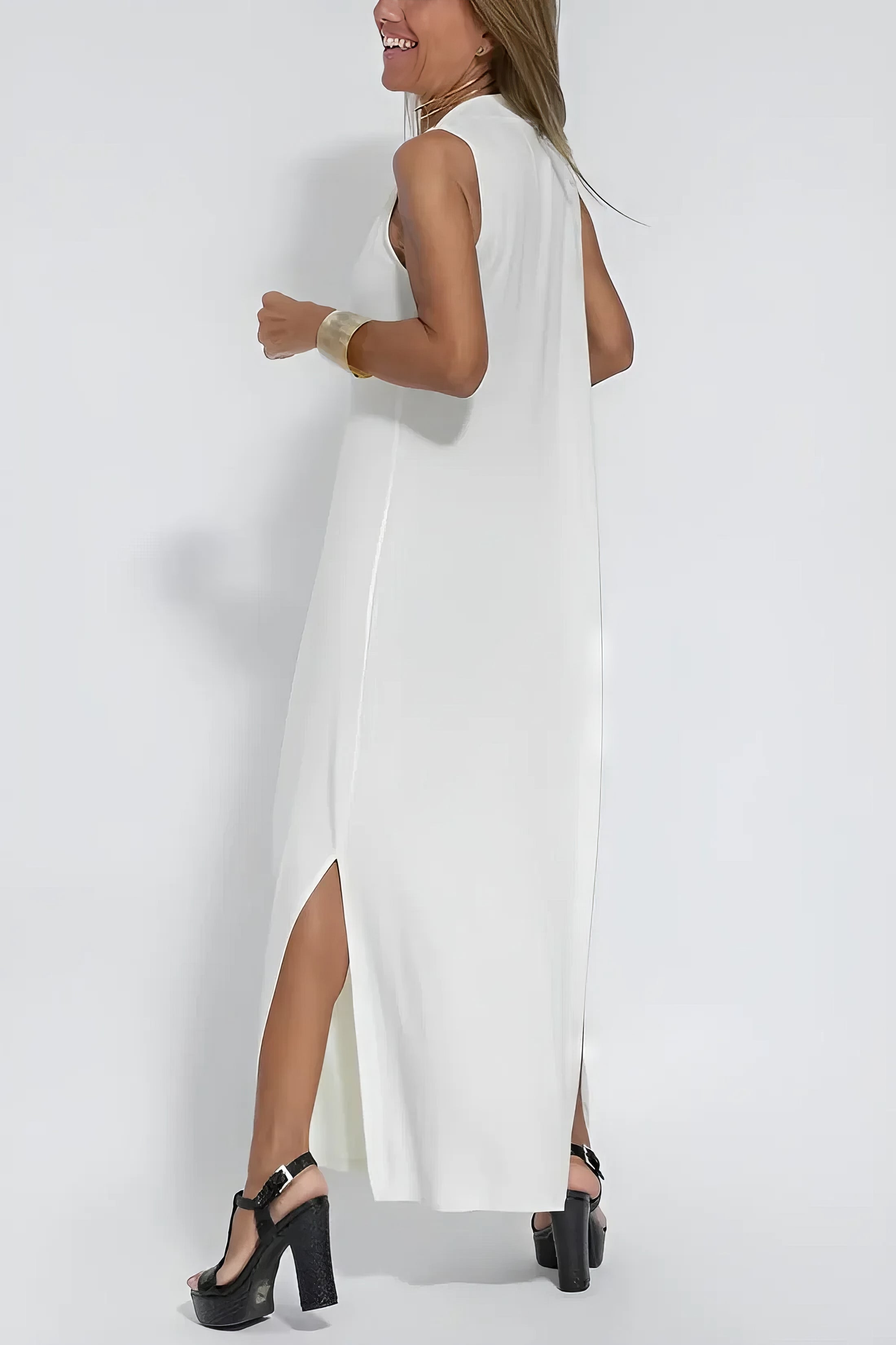 Long Dress Cardigan Set