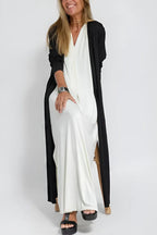 Long Dress Cardigan Set