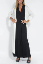 Long Dress Cardigan Set