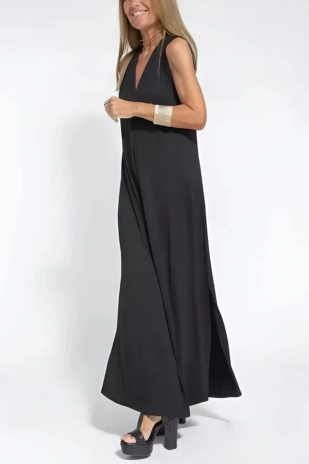 Long Dress Cardigan Set