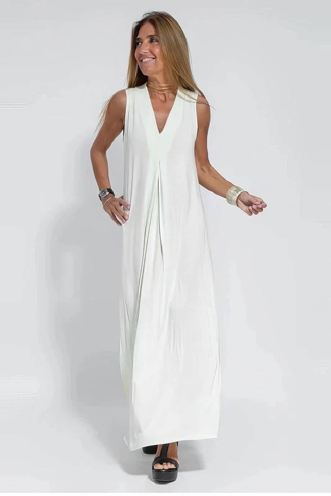 Long Dress Cardigan Set